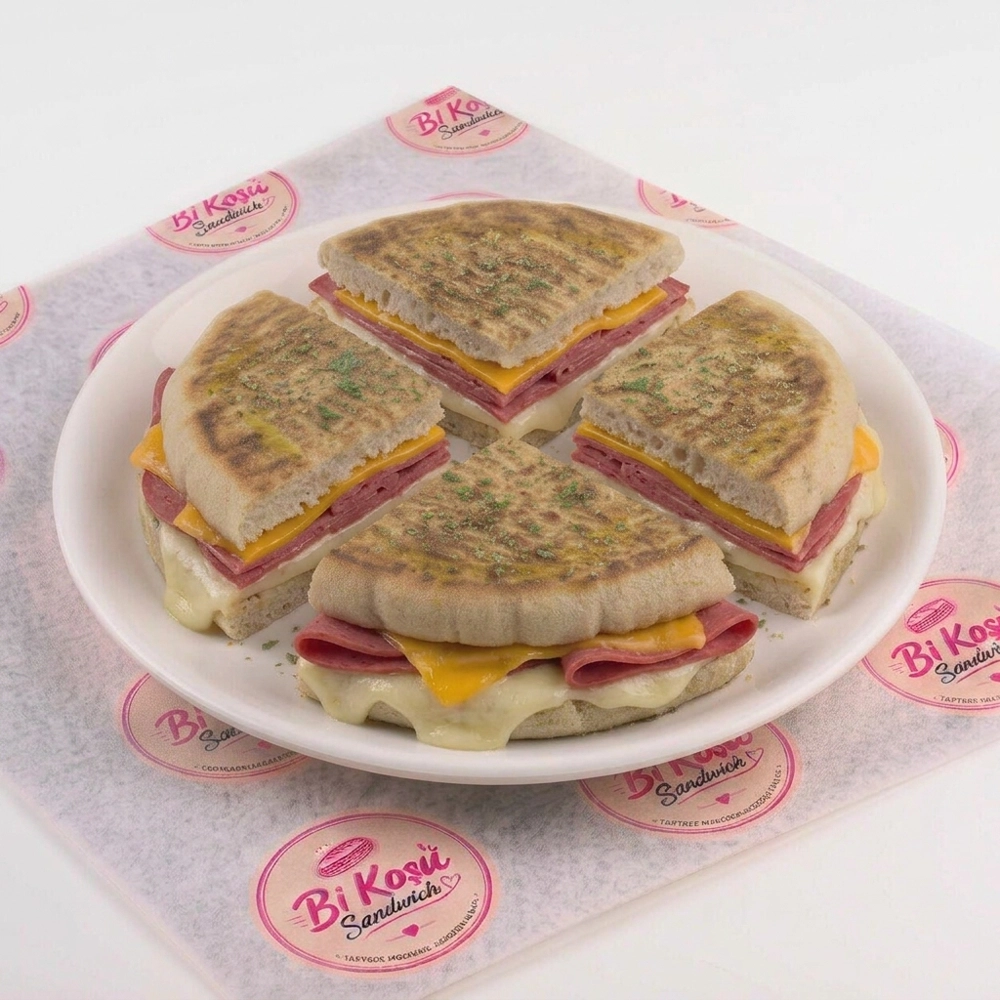 Bazlama Dana Salamlı Tost