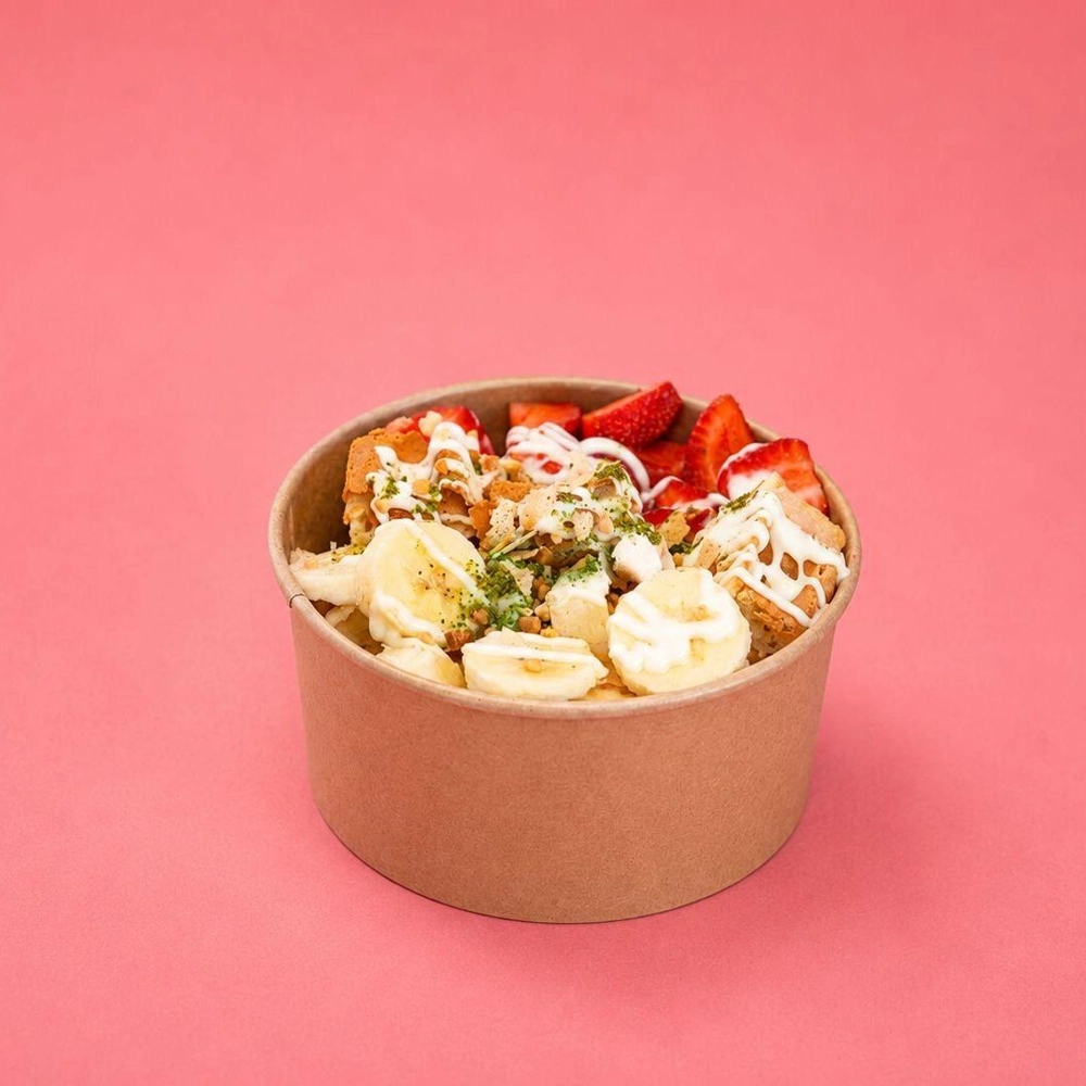 Waffle Bowl Beyaz Çikolatalı