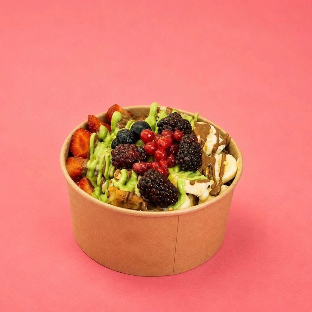 Waffle Bowl Karamelli Antepli Orman Meyveli